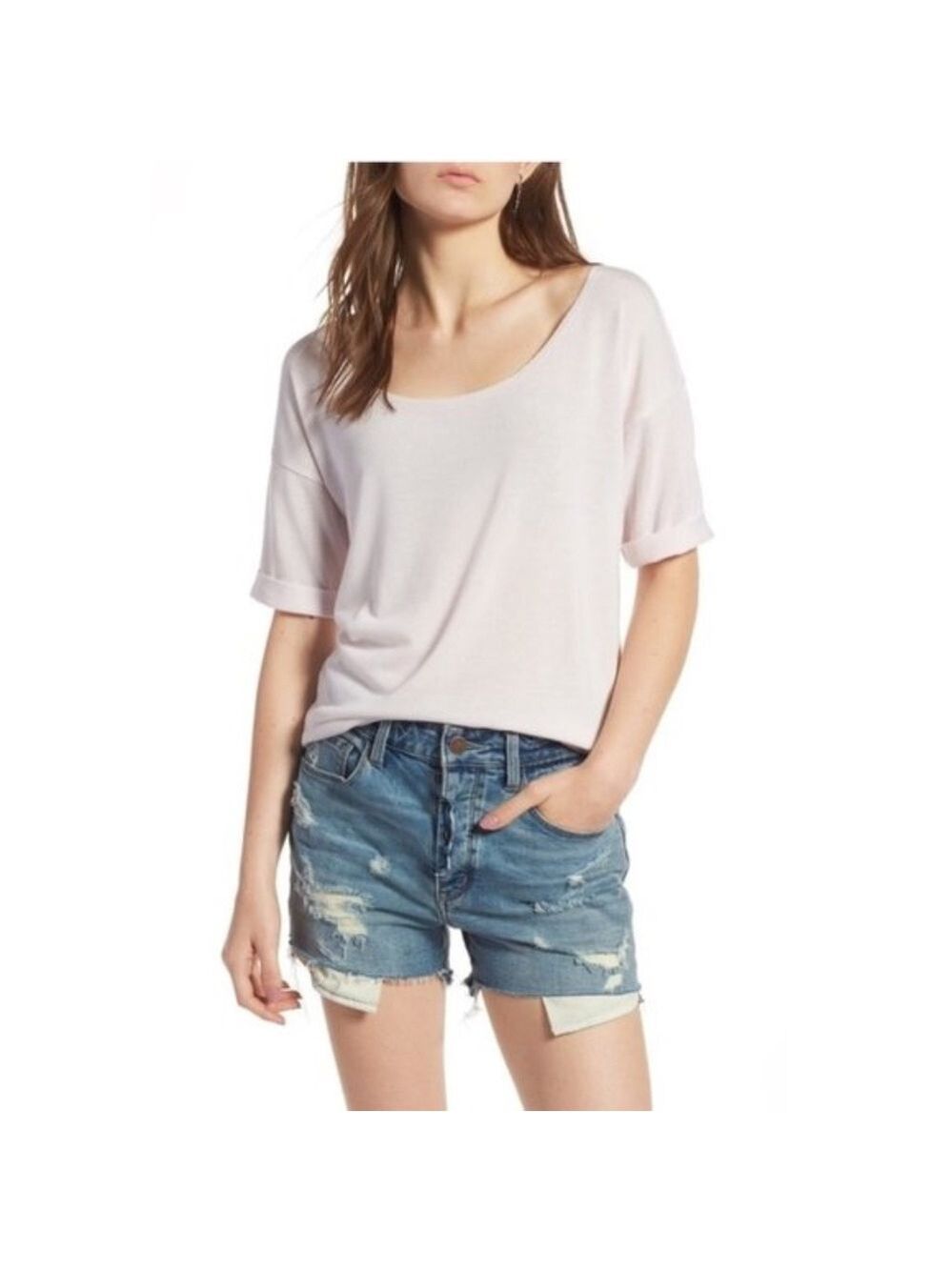Treasure & Bond Rolled Sleeve Tee